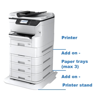 Epson WorkForce Pro WF-C878RDWF - A4 og A3, multifunktionsprinter